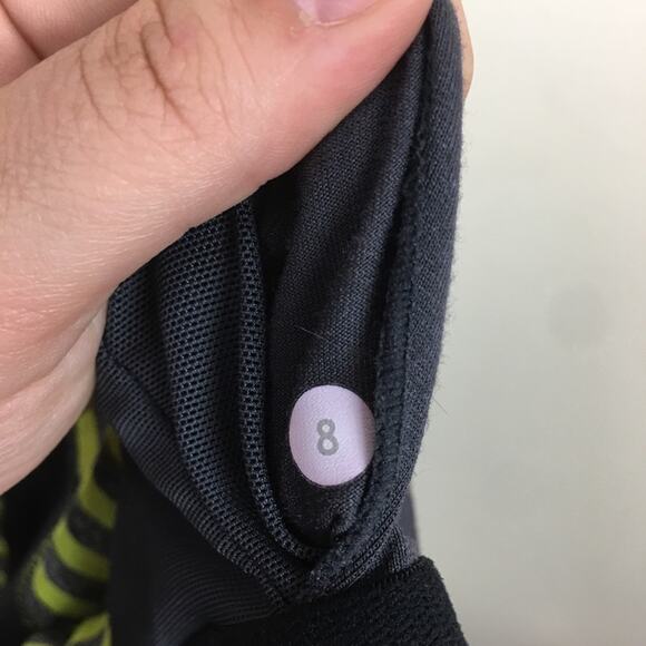 Lululemon Swift Athletic Tank Top Size 8 Yellow Gray Striped - Picture 11 of 11